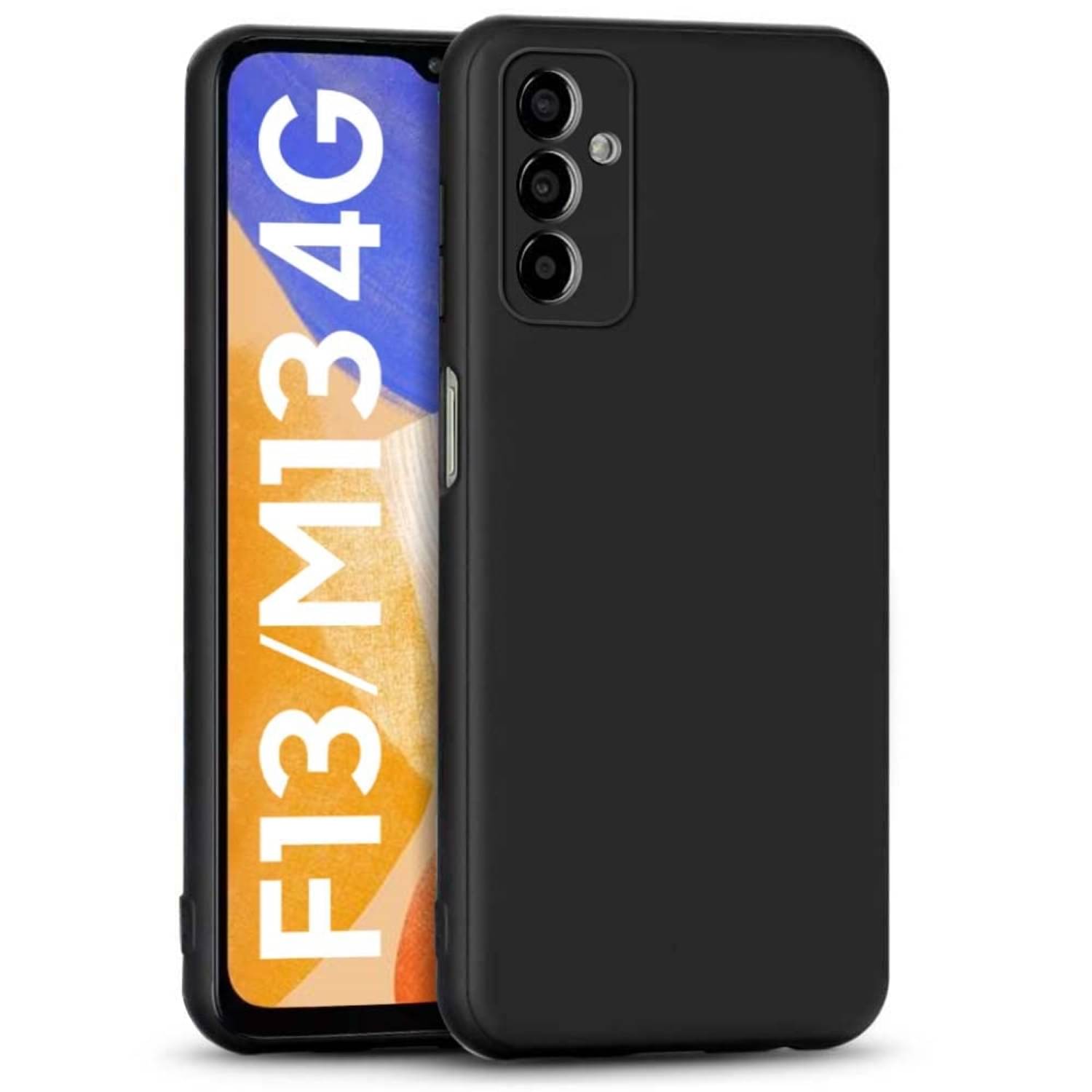 CASE VA - Black Silicon Plain Cases Compatible For Samsung Galaxy M13 ( Pack of 1 ) CASE VA - Black Silicon Plain Cases Compatible For Samsung Galaxy M13 ( Pack of 1 )