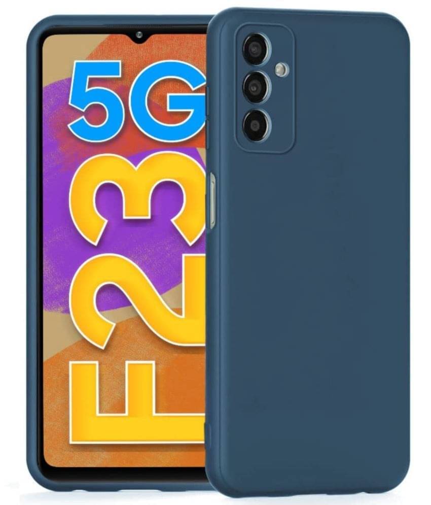 CASE VA - Blue Silicon Plain Cases Compatible For Samsung Galaxy F23 5G ( Pack of 1 ) CASE VA - Blue Silicon Plain Cases Compatible For Samsung Galaxy F23 5G ( Pack of 1 )