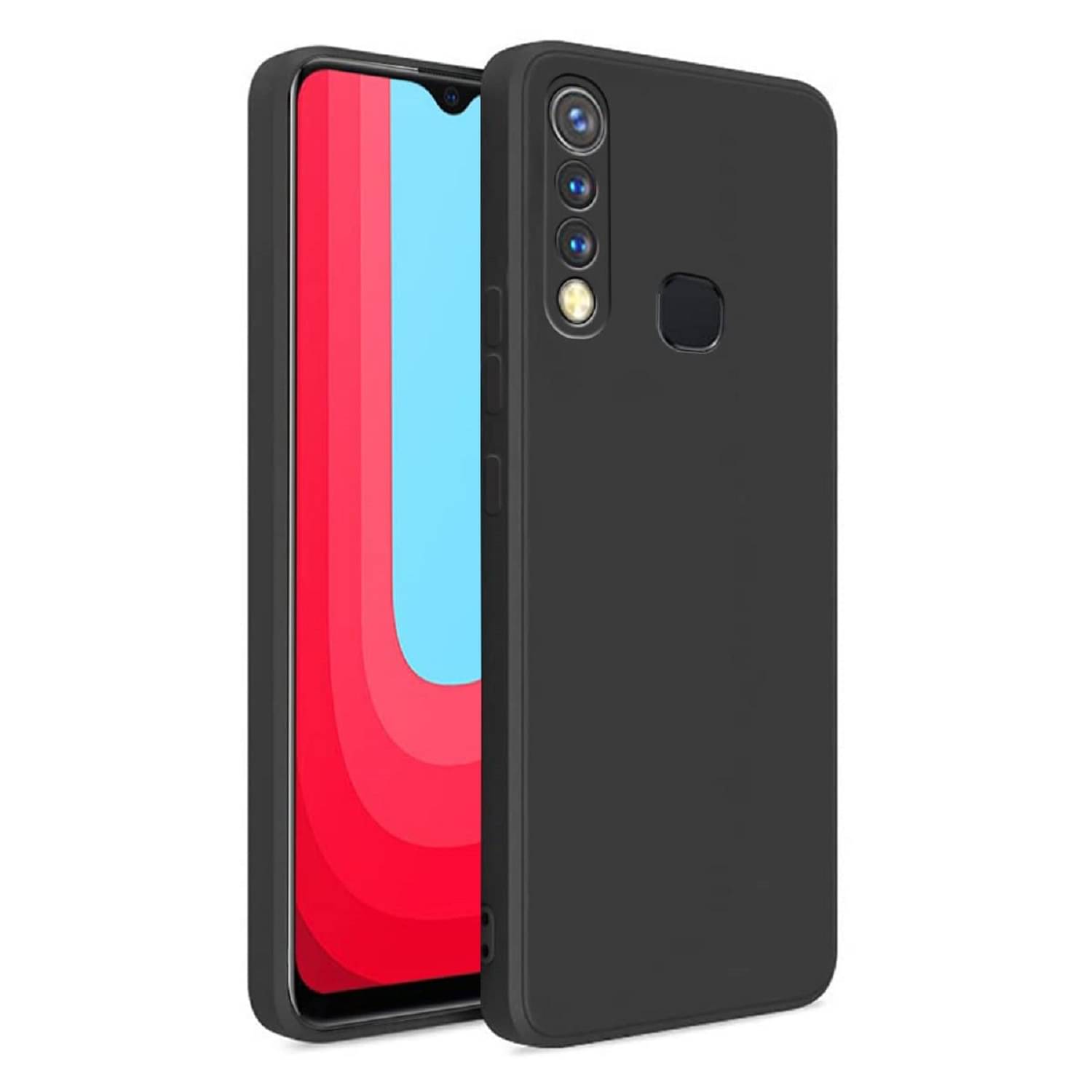 Case Vault Covers - Black Silicon Plain Cases Compatible For Vivo Y19 ( Pack of 1 )     			Case Vault Covers - Black Silicon Plain Cases Compatible For Vivo Y19 ( Pack of 1 )