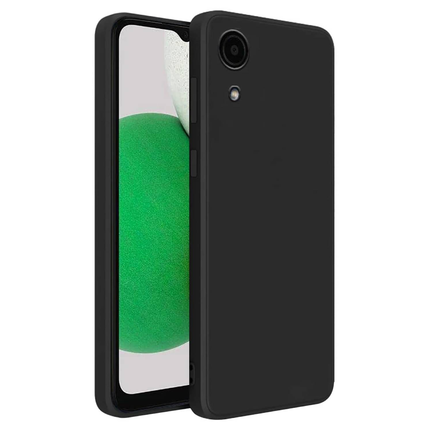 Case Vault Covers - Black Silicon Plain Cases Compatible For Samsung Galaxy A03 Core ( Pack of 1 ) Case Vault Covers - Black Silicon Plain Cases Compatible For Samsung Galaxy A03 Core ( Pack of 1 )