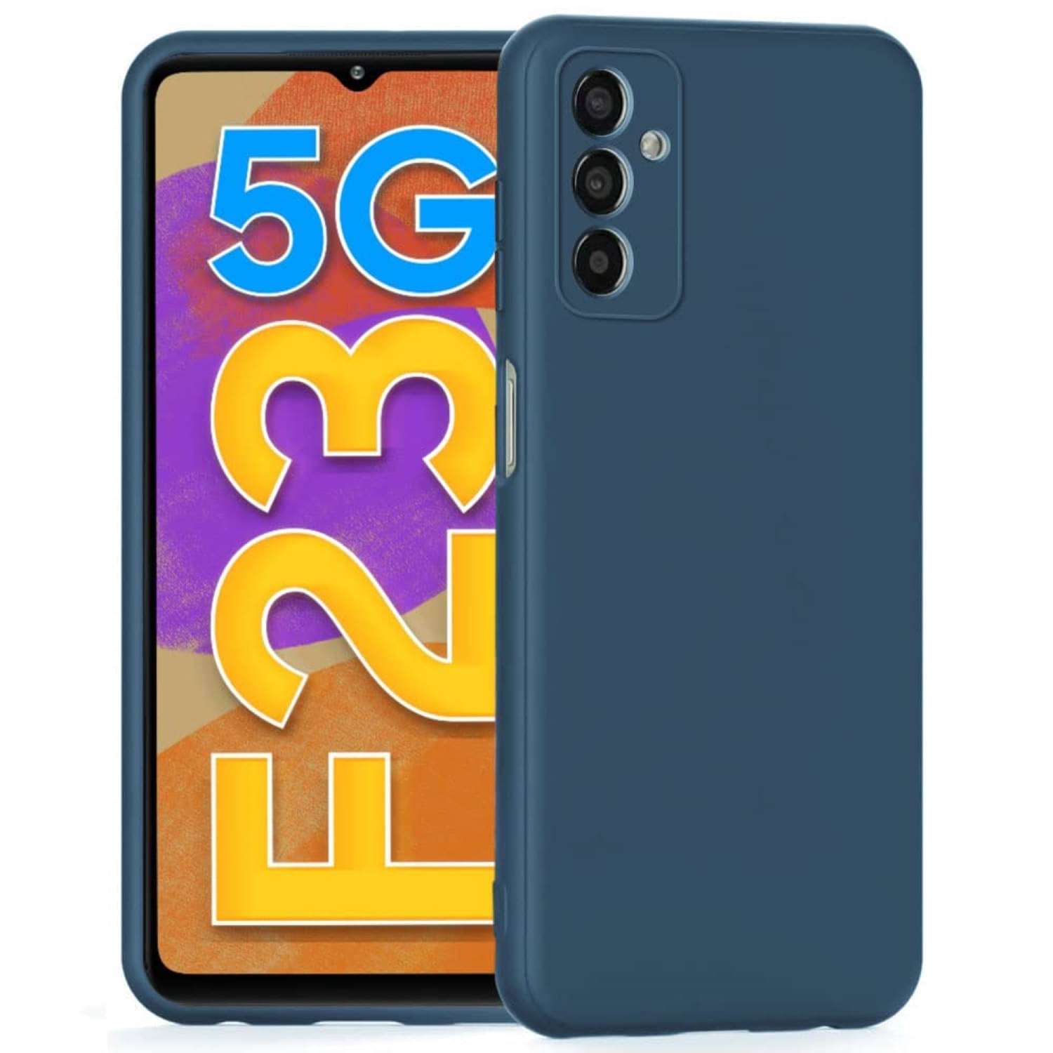 Case Vault Covers - Blue Silicon Plain Cases Compatible For Samsung Galaxy F23 5G ( Pack of 1 ) Case Vault Covers - Blue Silicon Plain Cases Compatible For Samsung Galaxy F23 5G ( Pack of 1 )