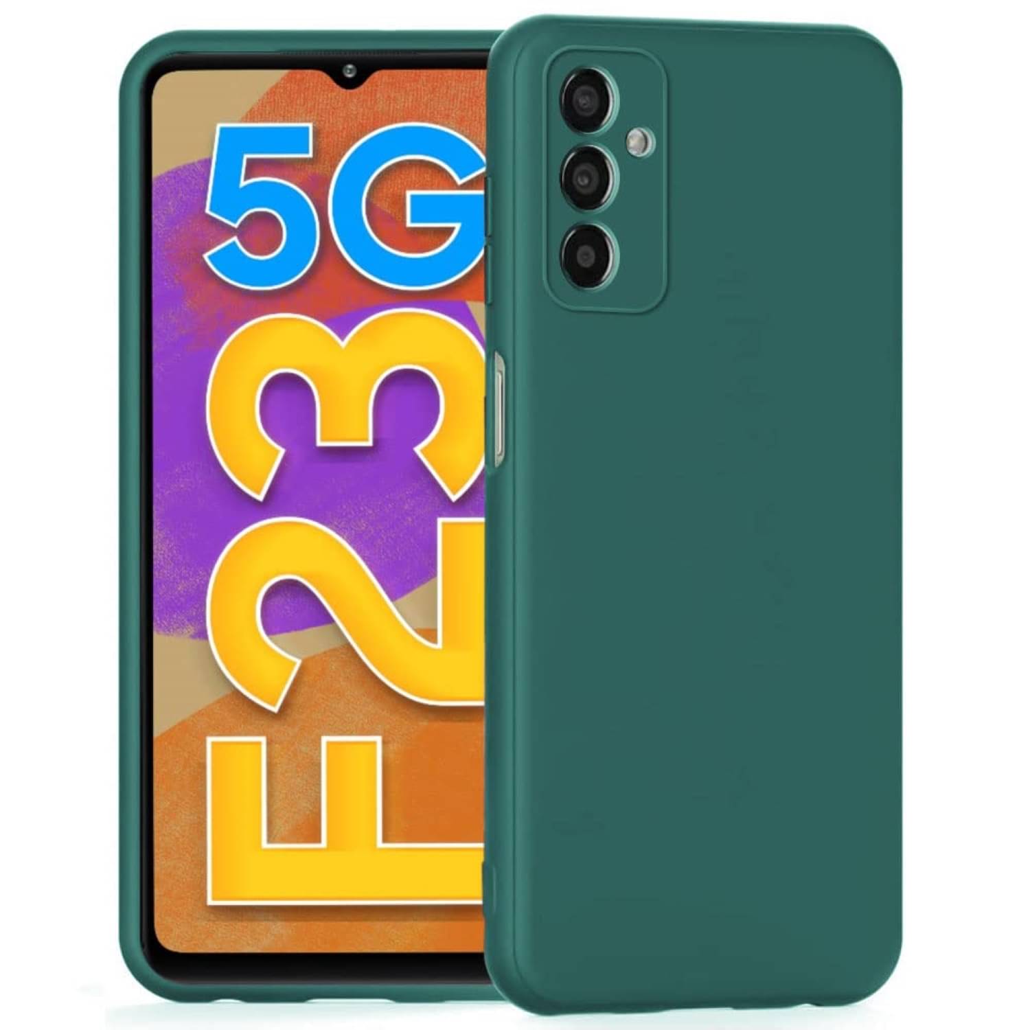 Case Vault Covers - Green Silicon Plain Cases Compatible For Samsung Galaxy F23 5G ( Pack of 1 ) Case Vault Covers - Green Silicon Plain Cases Compatible For Samsung Galaxy F23 5G ( Pack of 1 )