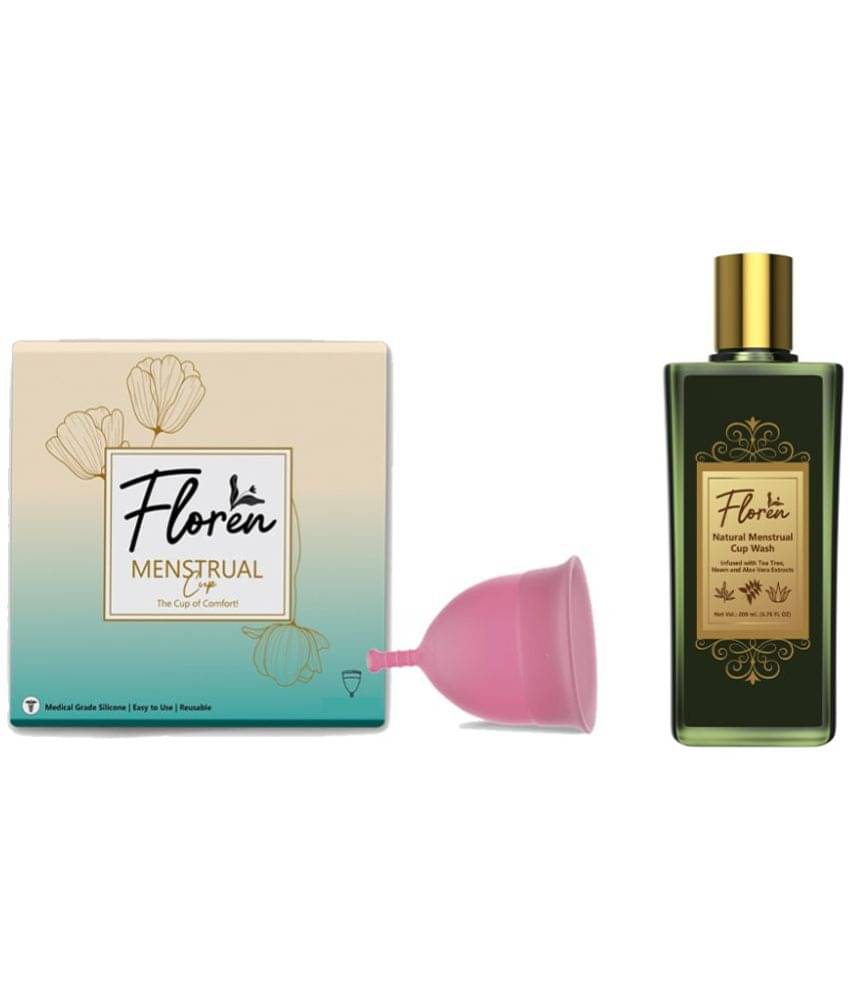 Floren - Silicone Reusable Menstrual Cup Large ( Pack of 2 ) Floren - Silicone Reusable Menstrual Cup Large ( Pack of 2 )