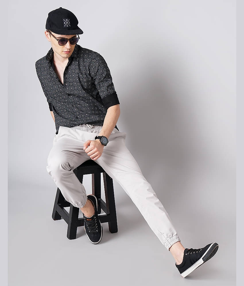 Paul Street - Black 100% Cotton Slim Fit Men's Casual Shirt ( Pack of 1 )