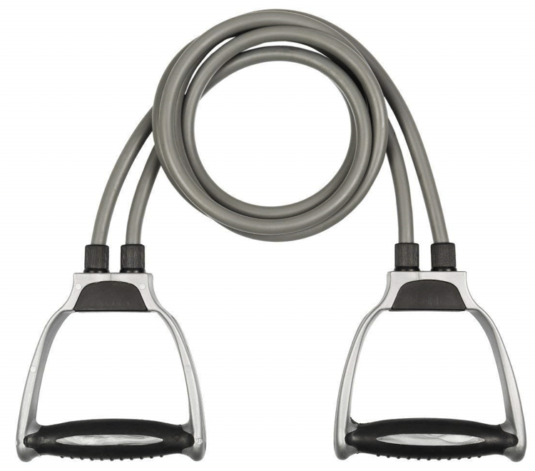     			Resistance Bands For Home gym Exercisers Double Toning Resistance Tube Resistance Tube (Gray)