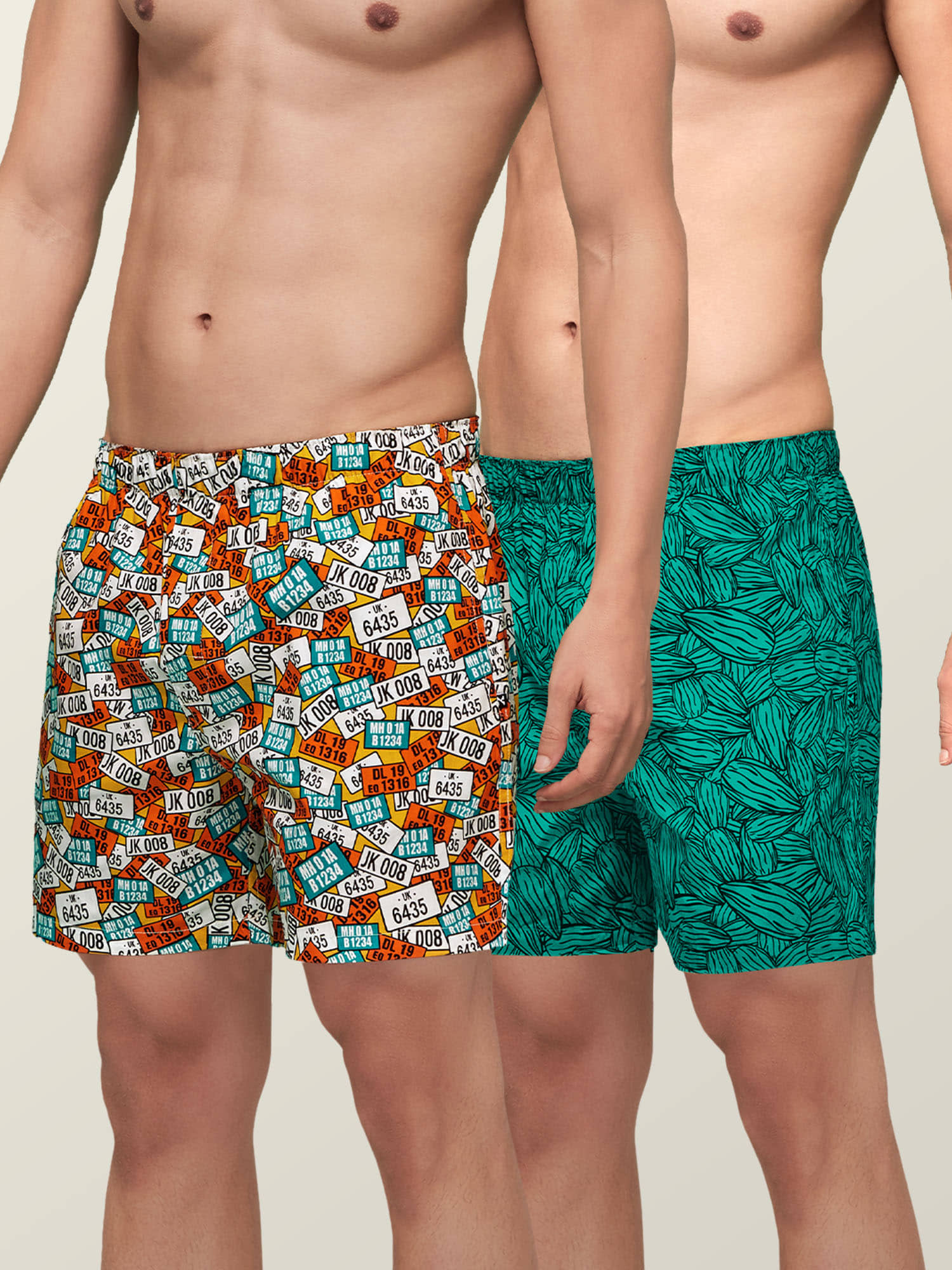 XYXX Pack of 2 Cotton Blend Boxers For Men's ( Multicolor )