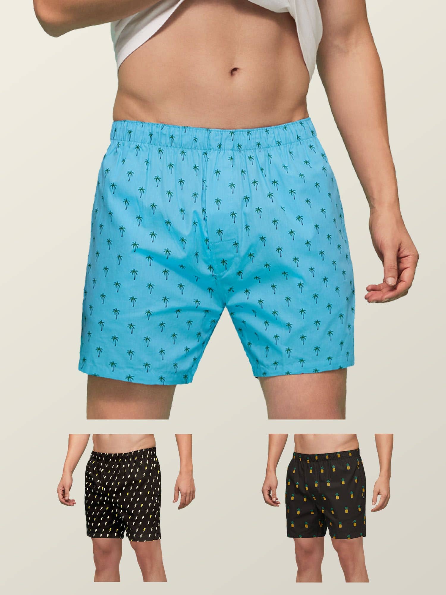 XYXX - Multicolor Cotton Blend Men's Boxer- ( Pack of 3 )