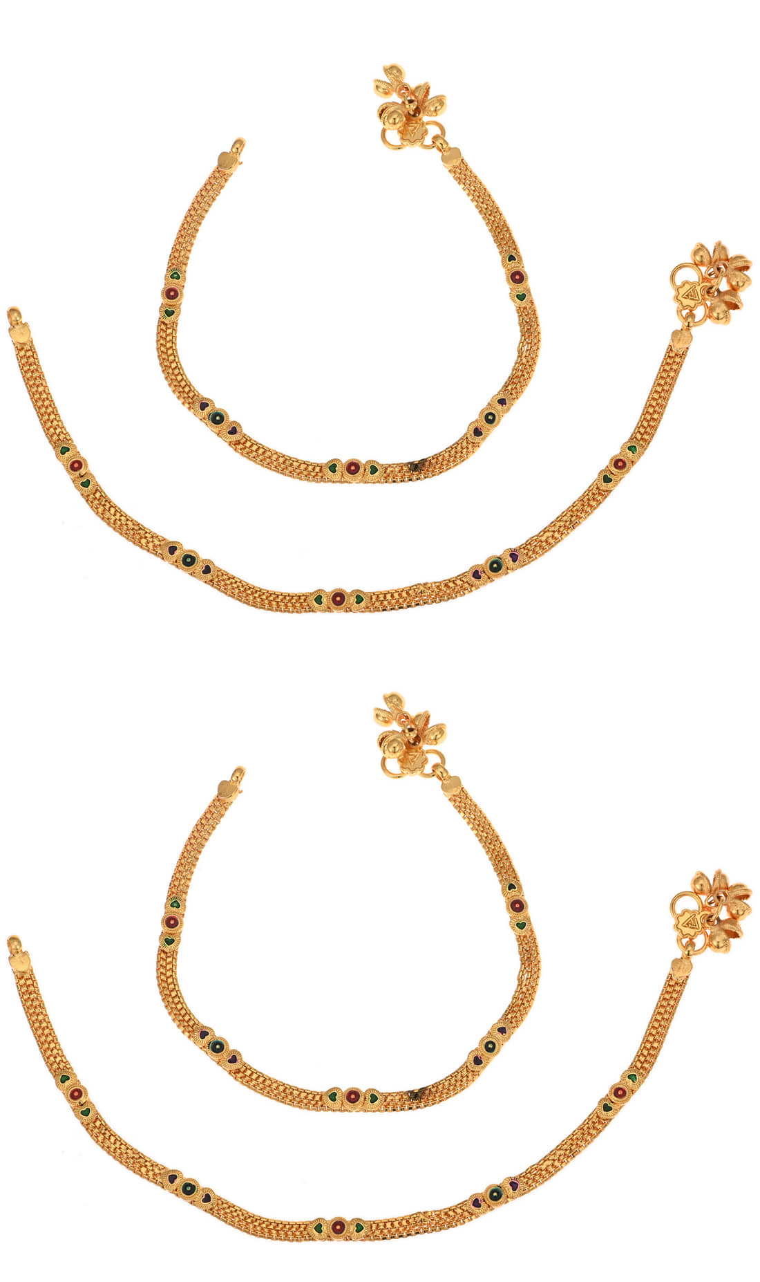 AanyaCentric - Gold Anklets ( Pack of 1 ) - Anklets | Buy online on ZillyBuy