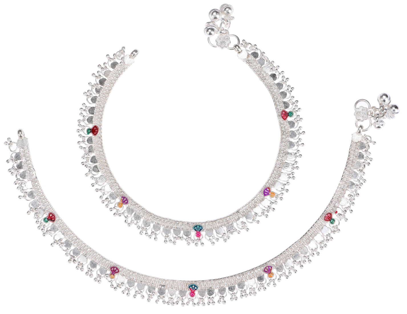     			AanyaCentric - Silver Anklets ( Pack of 1 )