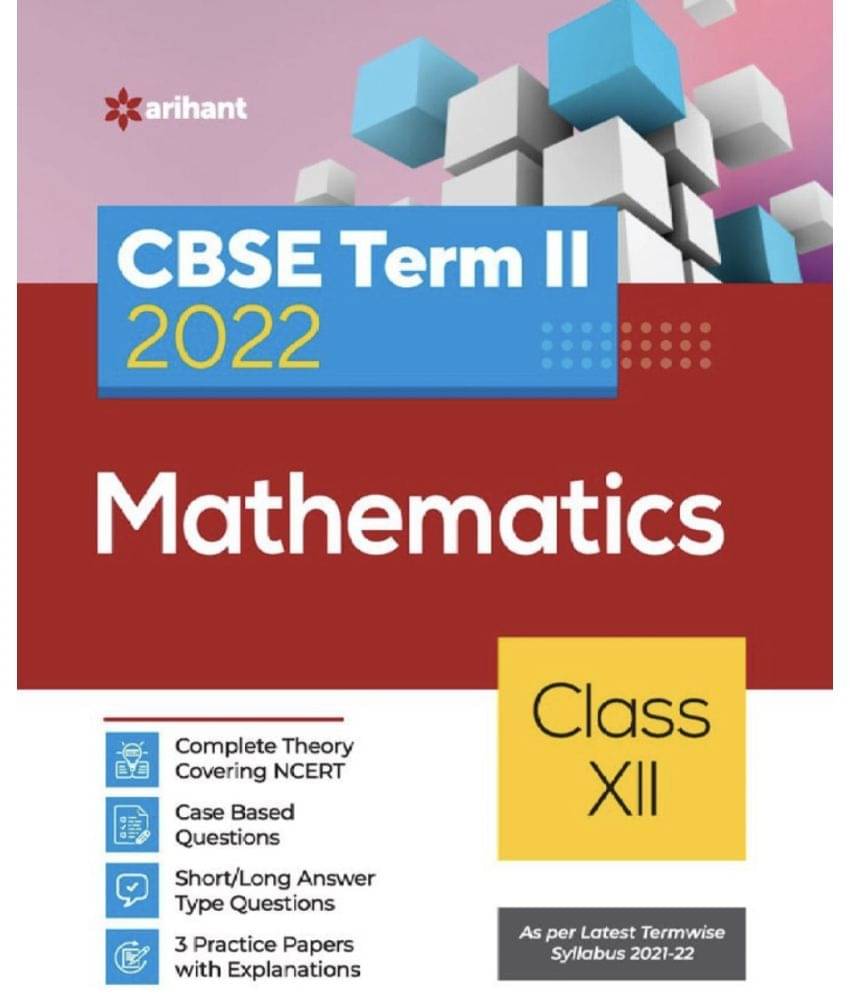     			Arihant CBSE Mathematics Term 2 Class 12 (Cover Theory and MCQs)