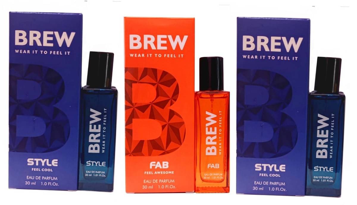 Brew - 1 FAB & 2 STYLE PERFUME ,30 ML EACH , PACK OF 3 . Eau De Parfum (EDP) For Unisex 90 ( Pack of 3 ) Brew - 1 FAB & 2 STYLE PERFUME ,30 ML EACH , PACK OF 3 . Eau De Parfum (EDP) For Unisex 90 ( Pack of 3 )