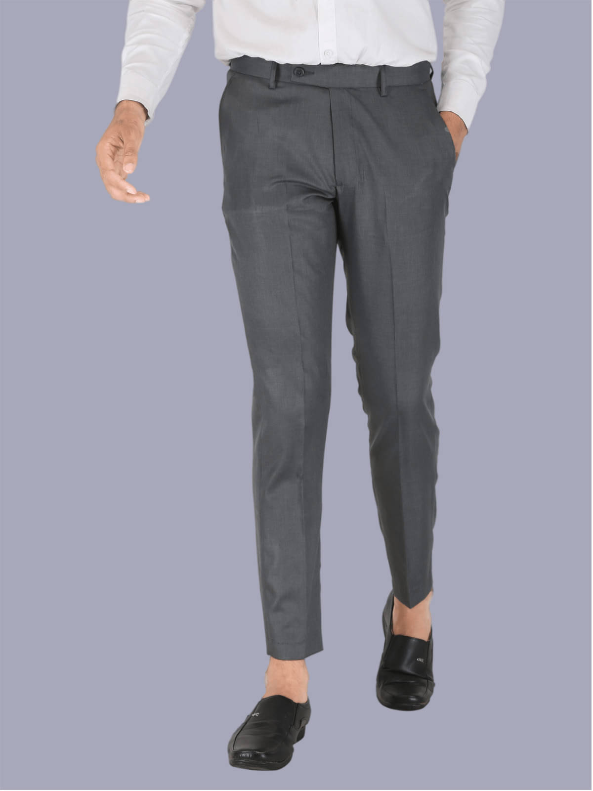     			CLARE&CLARA Grey Slim Formal Trouser ( Pack of 1 )