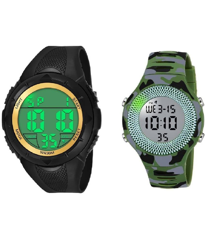 Cosmic - Black Resin Digital Men's Watch