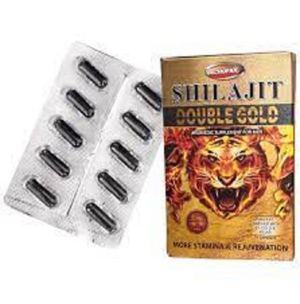     			DR CHOPRA Shilajit Double Gold Capsule-(10x3=30) Capsule 10 no.s Pack Of 3 By Kamveda