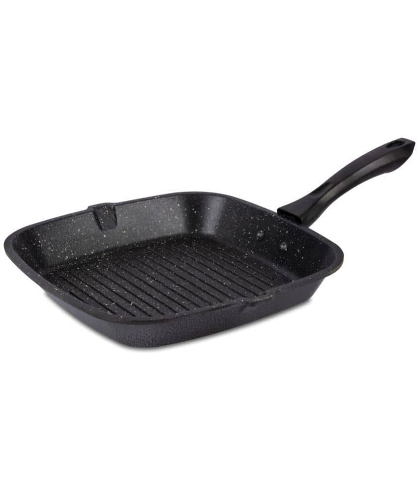 HomePro - Grill Pan Aluminum Aluminium Non-Stick Grill Pan ml ( Pack of 1 ) - Cookware | Buy online on ZillyBuy