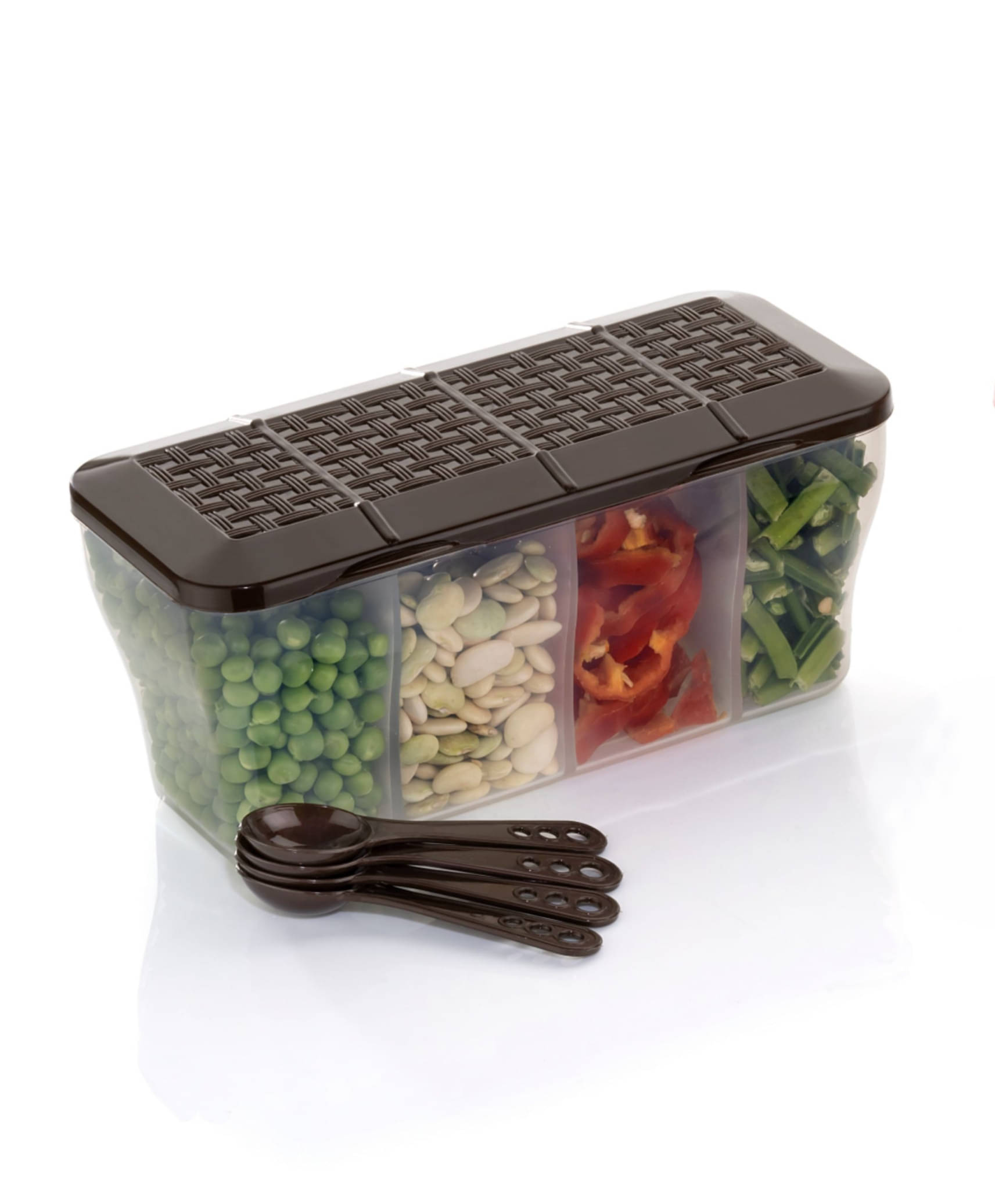     			OFFYX Vegetable Container PET Brown Multi-Purpose Container ( Set of 1 )