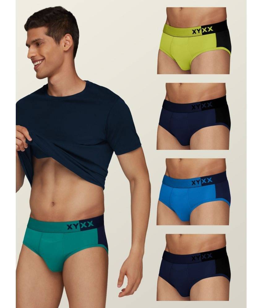     			XYXX - MultiColor Modal Men's Briefs ( Pack of 5 )