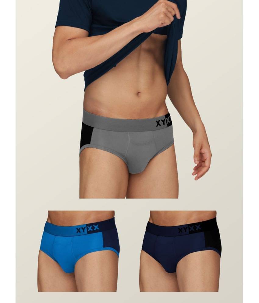     			XYXX Pack of 3 Modal Men's Briefs ( Multicolor )