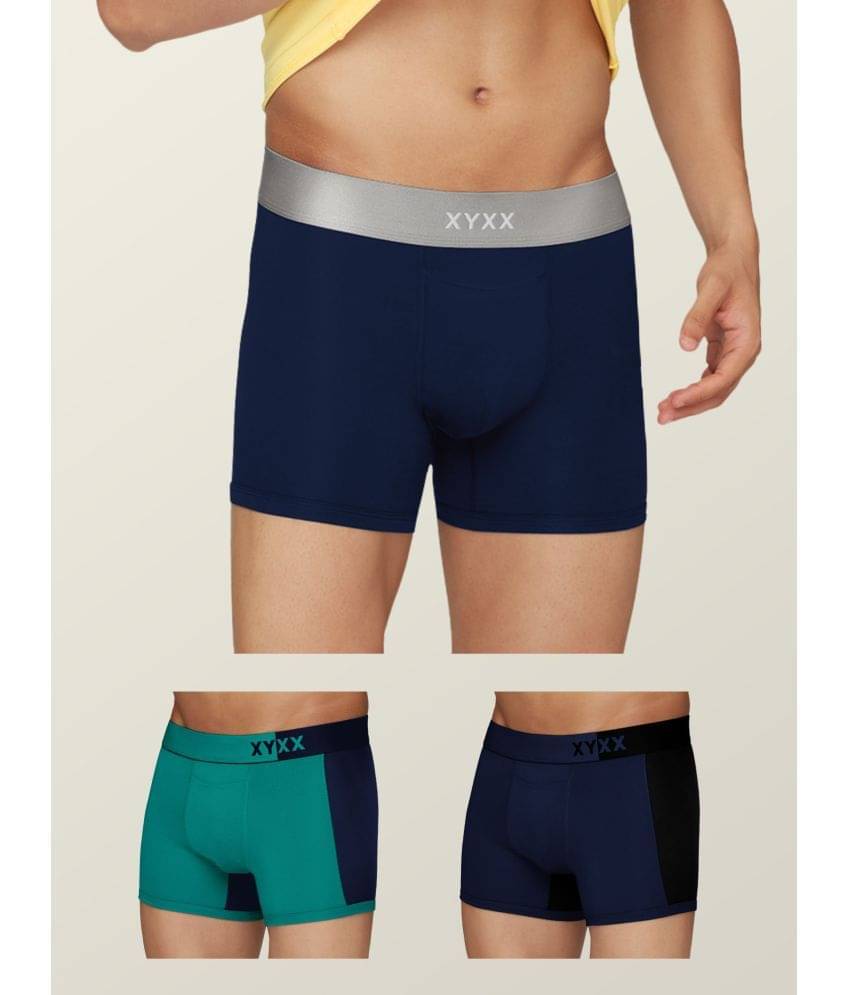 XYXX Pack of 3 Modal Trunks For Men's ( Multicolor ) XYXX Pack of 3 Modal Trunks For Men's ( Multicolor )