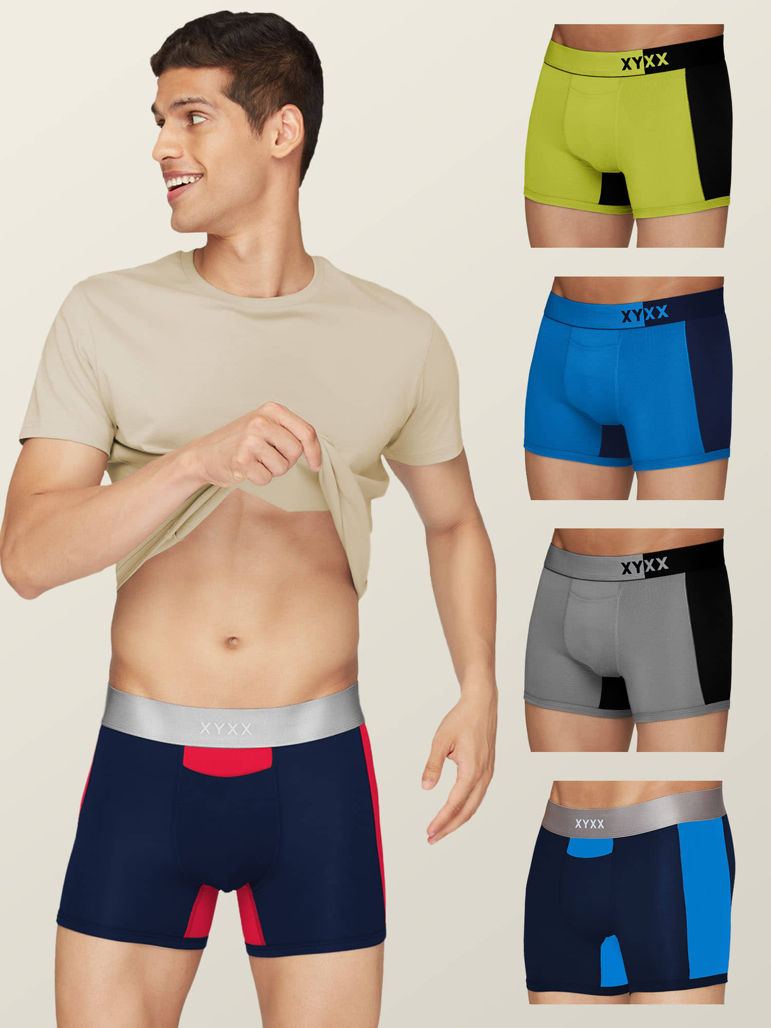 XYXX Pack of 5 Modal Men's Trunks ( Multicolor )