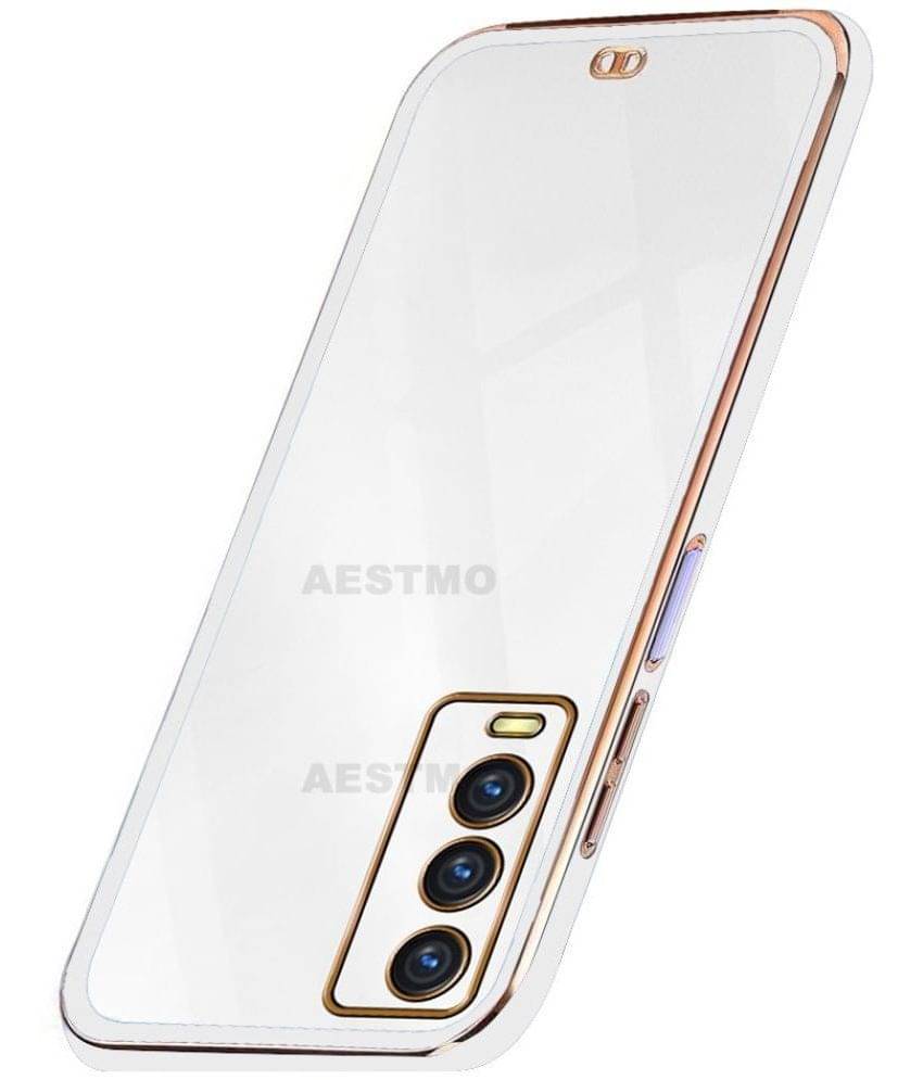 AESTMO - White Silicon Plain Cases Compatible For Vivo Y20 ( Pack of 1 ) AESTMO - White Silicon Plain Cases Compatible For Vivo Y20 ( Pack of 1 )