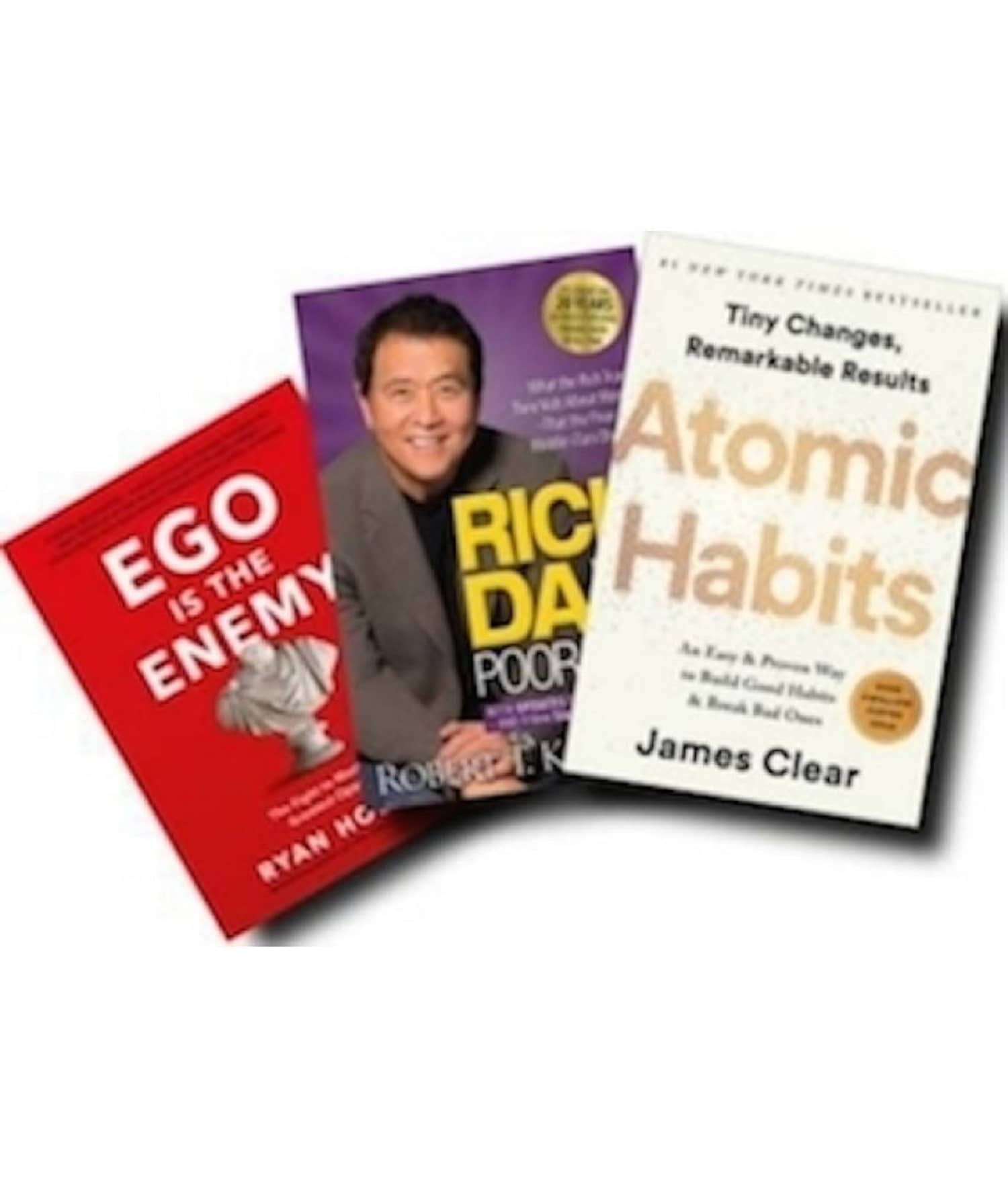 Atomic Habits Rich Dad Poor Dad Ego Is The Enemy Combo (Paperback James Robert Kiyosaki Ryan Holiday) - Stationery | Buy online on ZillyBuy