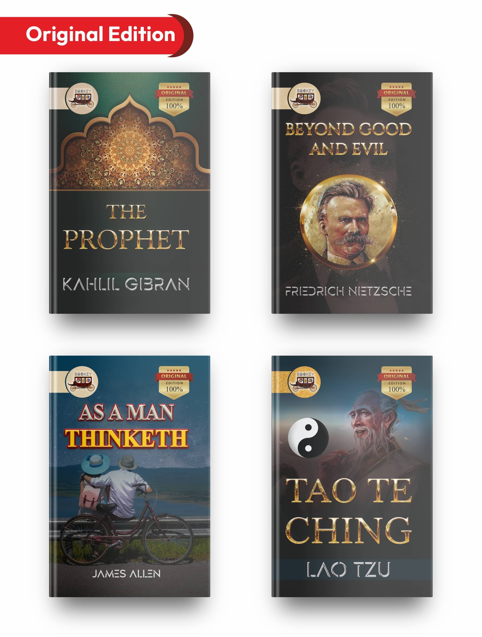 Bookey Influential Classics- A Collection Of 4 Most Influential Books, This Books Set Include As A Man Thinketh, Tao Te Ching, Beyond Good And Evil, The Prophet. Bookey Influential Classics- A Collection Of 4 Most Influential Books, This Books Set Include As A Man Thinketh, Tao Te Ching, Beyond Good And Evil, The Prophet.
