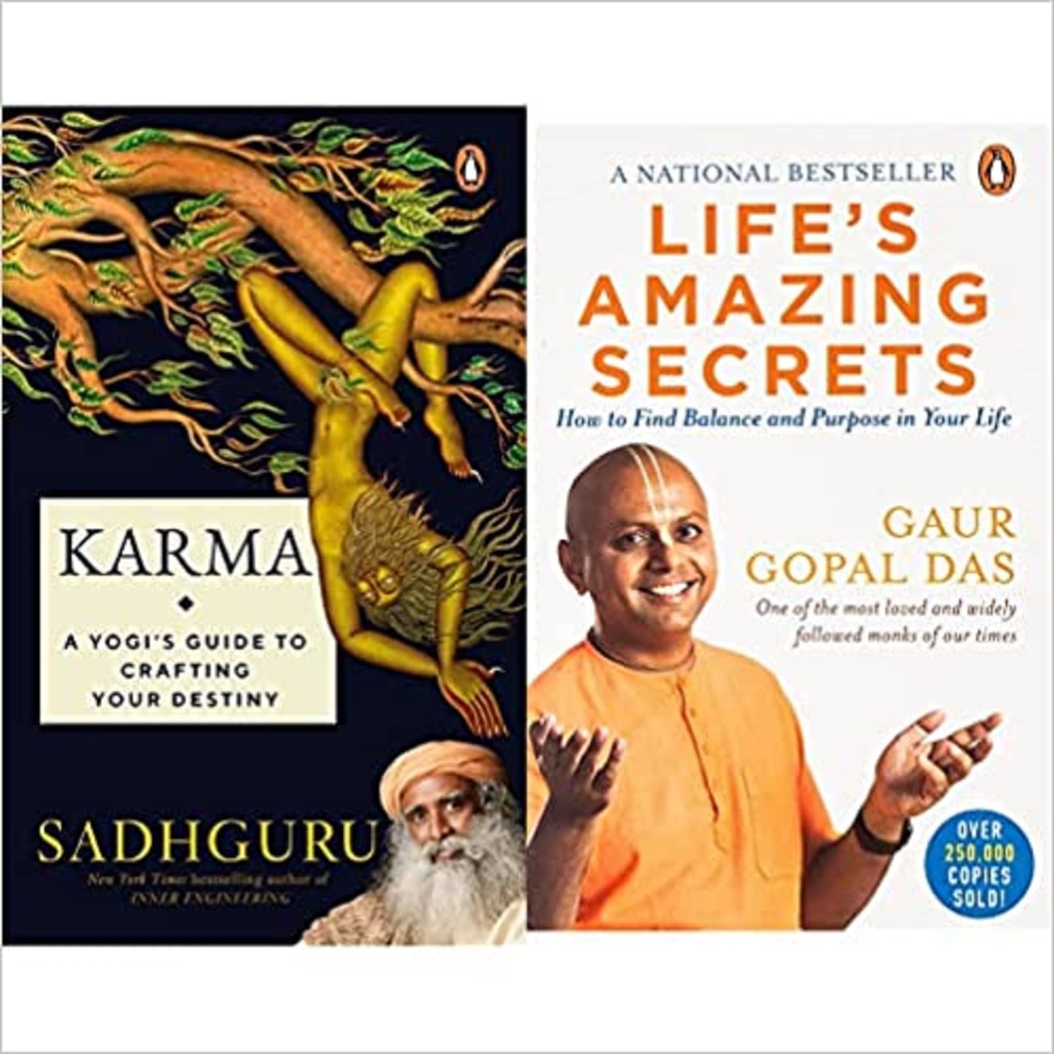     			Combo Of 2( Karma + Life's Amazing Secrets) (Paperback, SADHGURU AND GAUR GOPAL DAS