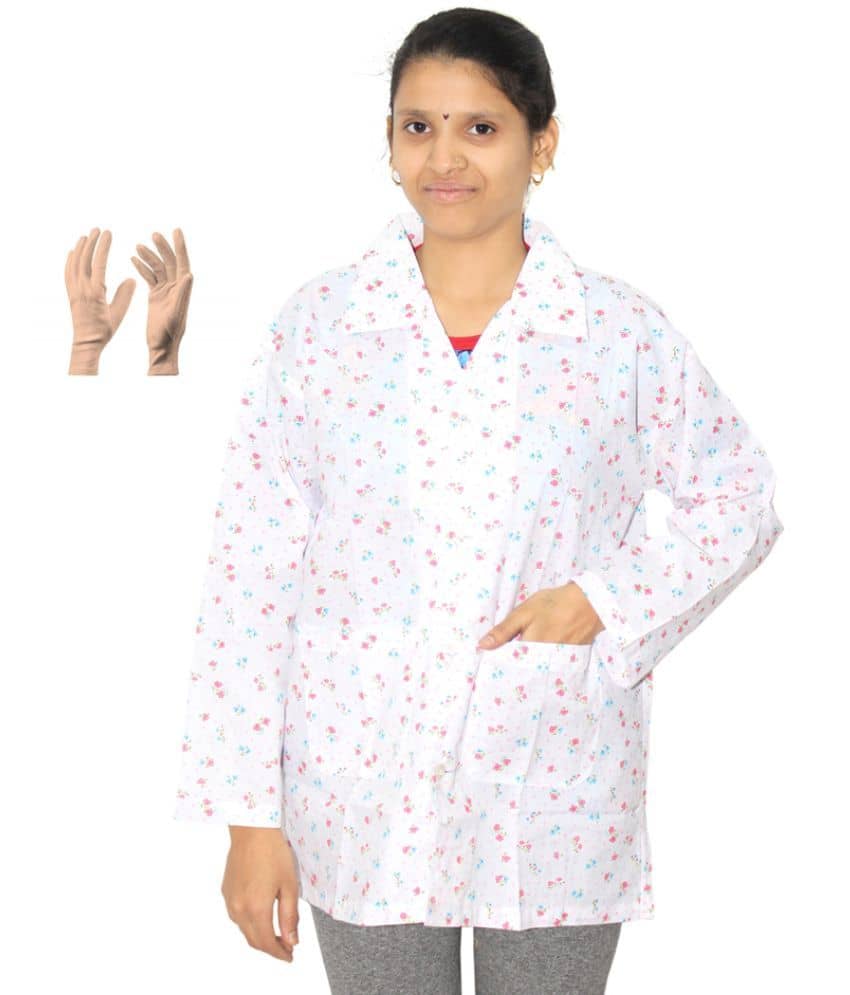 Goodluck - Cotton White Over coats - Jackets & Coats | Buy online on ZillyBuy