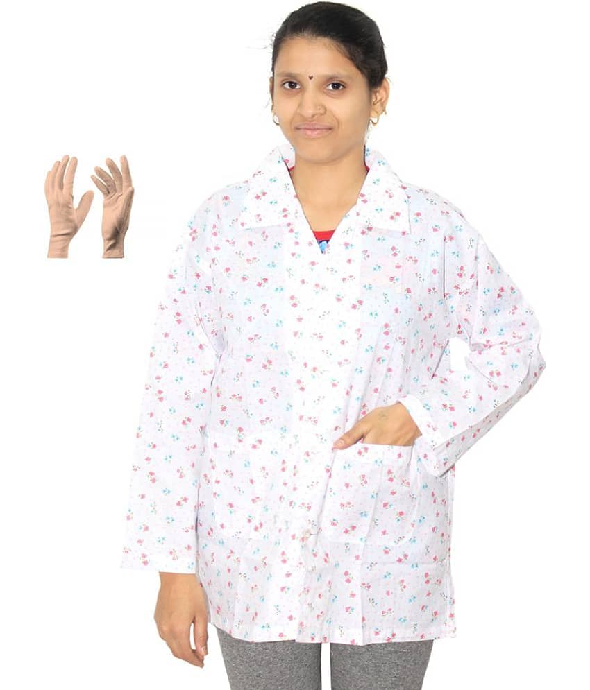Goodluck - Cotton White Over coats - Jackets & Coats | Buy online on ZillyBuy