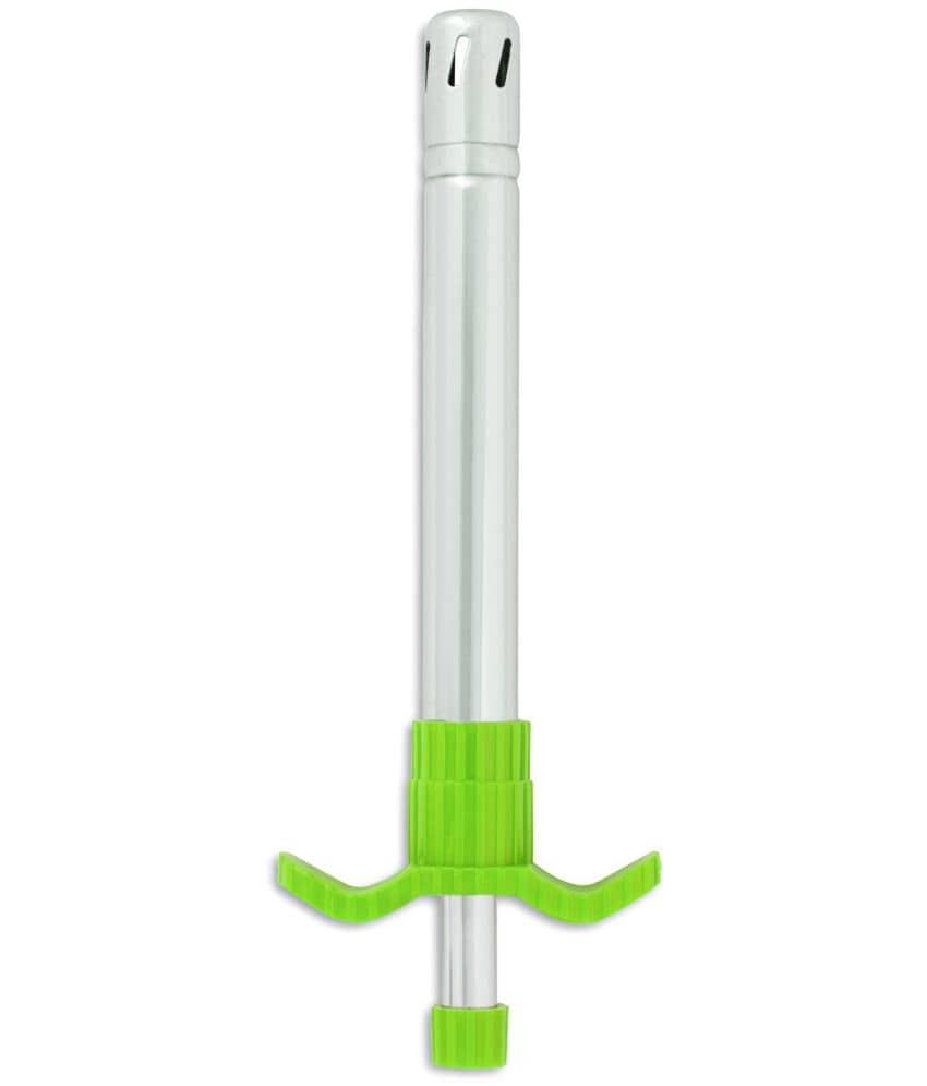 HomePro Gas Lighter Stainless Steel Green Pack of 1