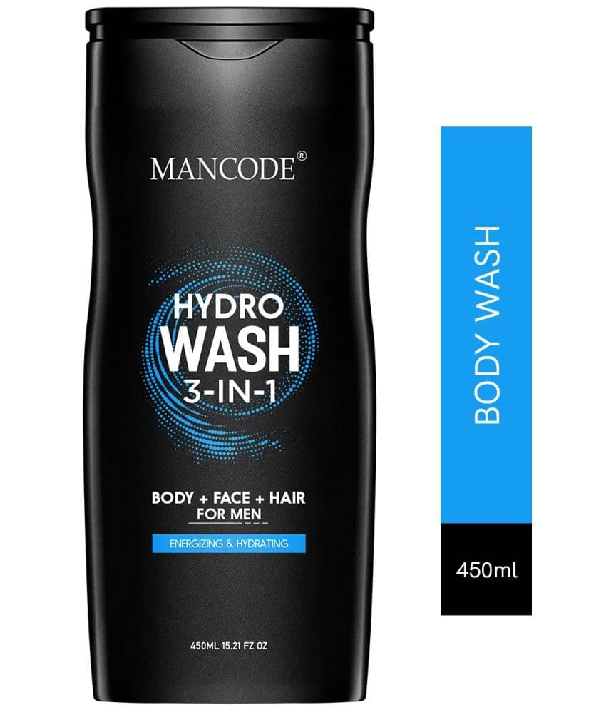 Mancode Hydro Body Wash For Men, 3 In 1 Active Body Wash For Body, Shower Gel For Men, 450 ml (Pack of 1) Mancode Hydro Body Wash For Men, 3 In 1 Active Body Wash For Body, Shower Gel For Men, 450 ml (Pack of 1)