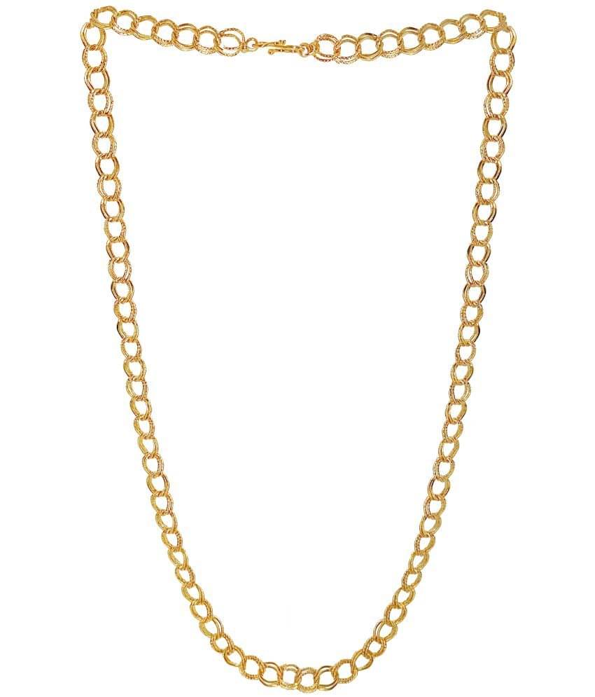    			SHANKH-KRIVA Gold Plated Chain ( Set of 1 )