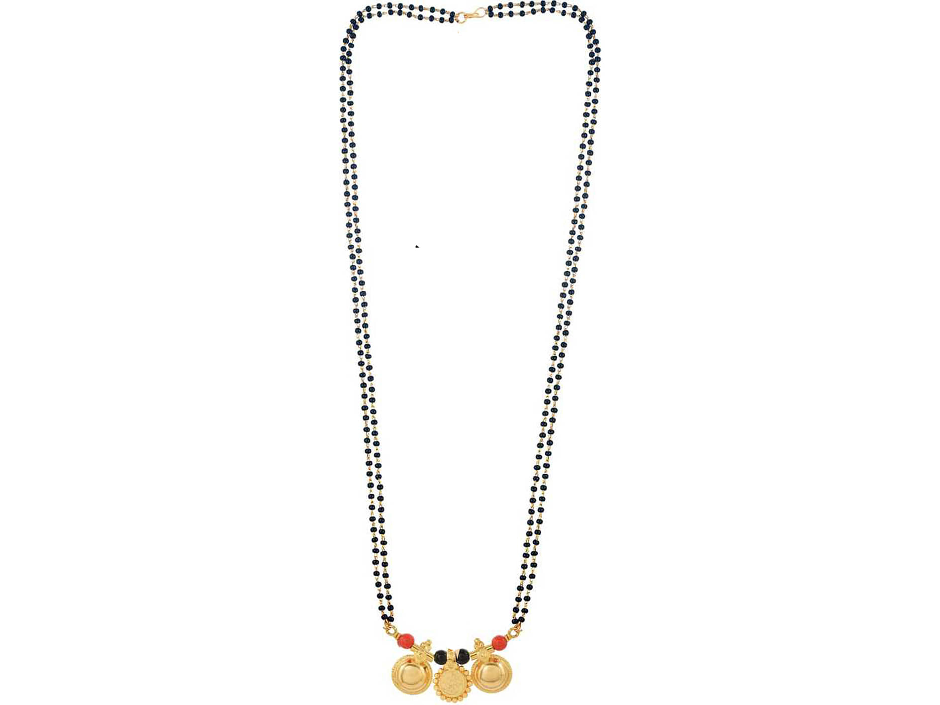 SHANKH-KRIVA - Golden Mangalsutra ( Pack of 1 )