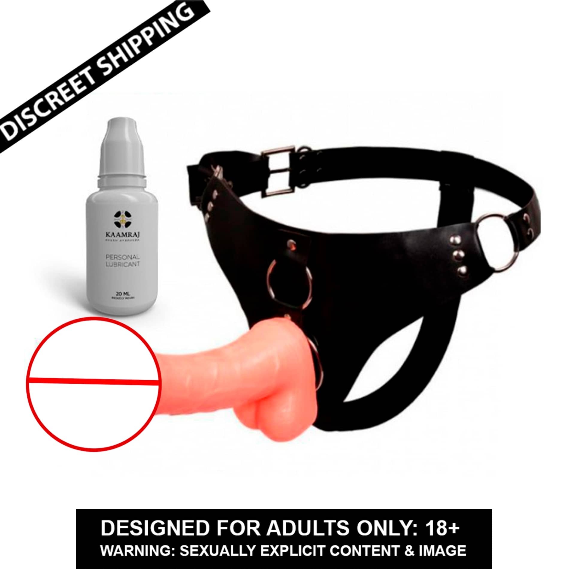 8 Inch Lesbian Wearable Dildo With Belt Sex Toy For Women And Couples By SEX TANTRA