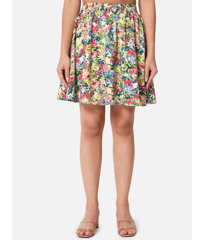 ALL WAYS YOU - Multicolor Crepe Women's A-Line Skirt ( Pack of 1 )