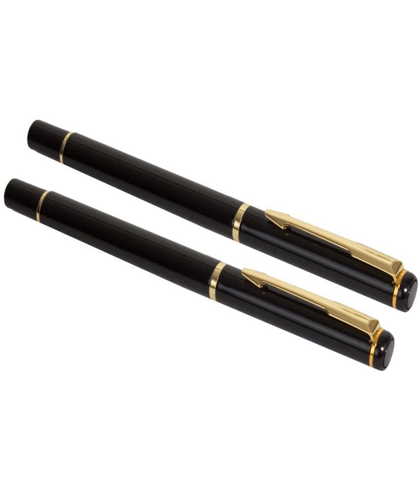 Auteur - Black Medium Line Fountain Pen ( Pack of 2 )