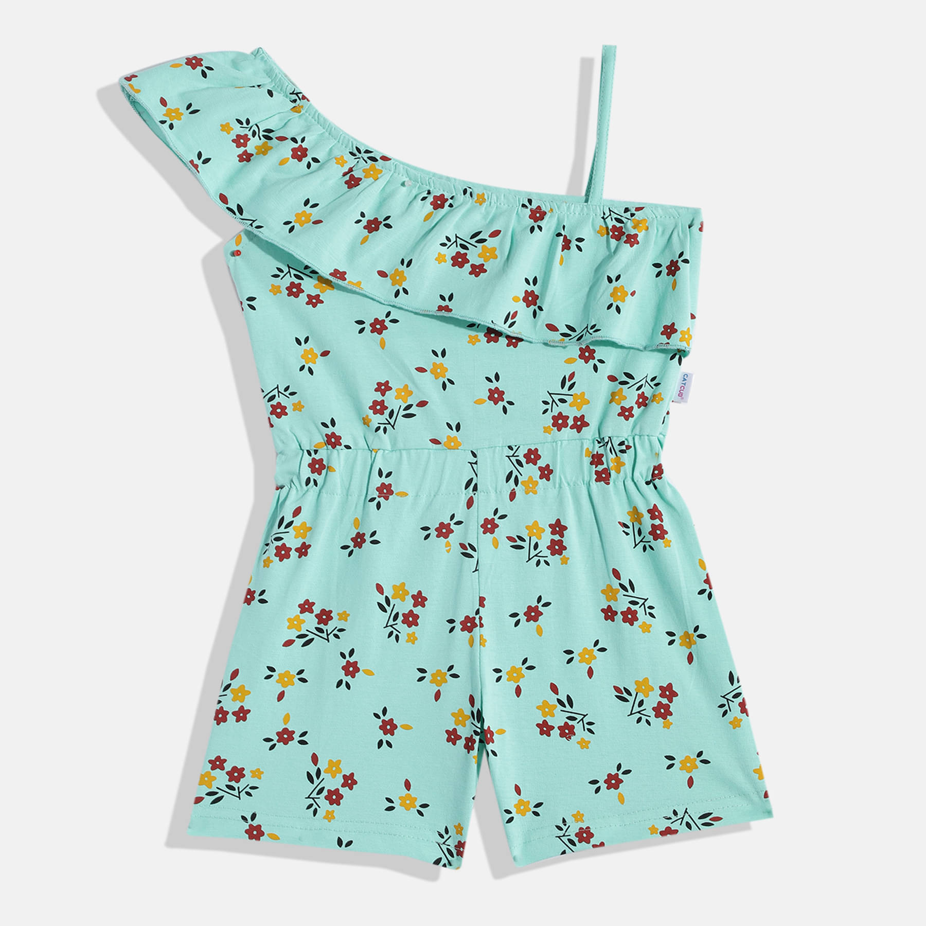     			CATCUB Girls Cotton Jumpsuit ( Pack of 1 , Green )