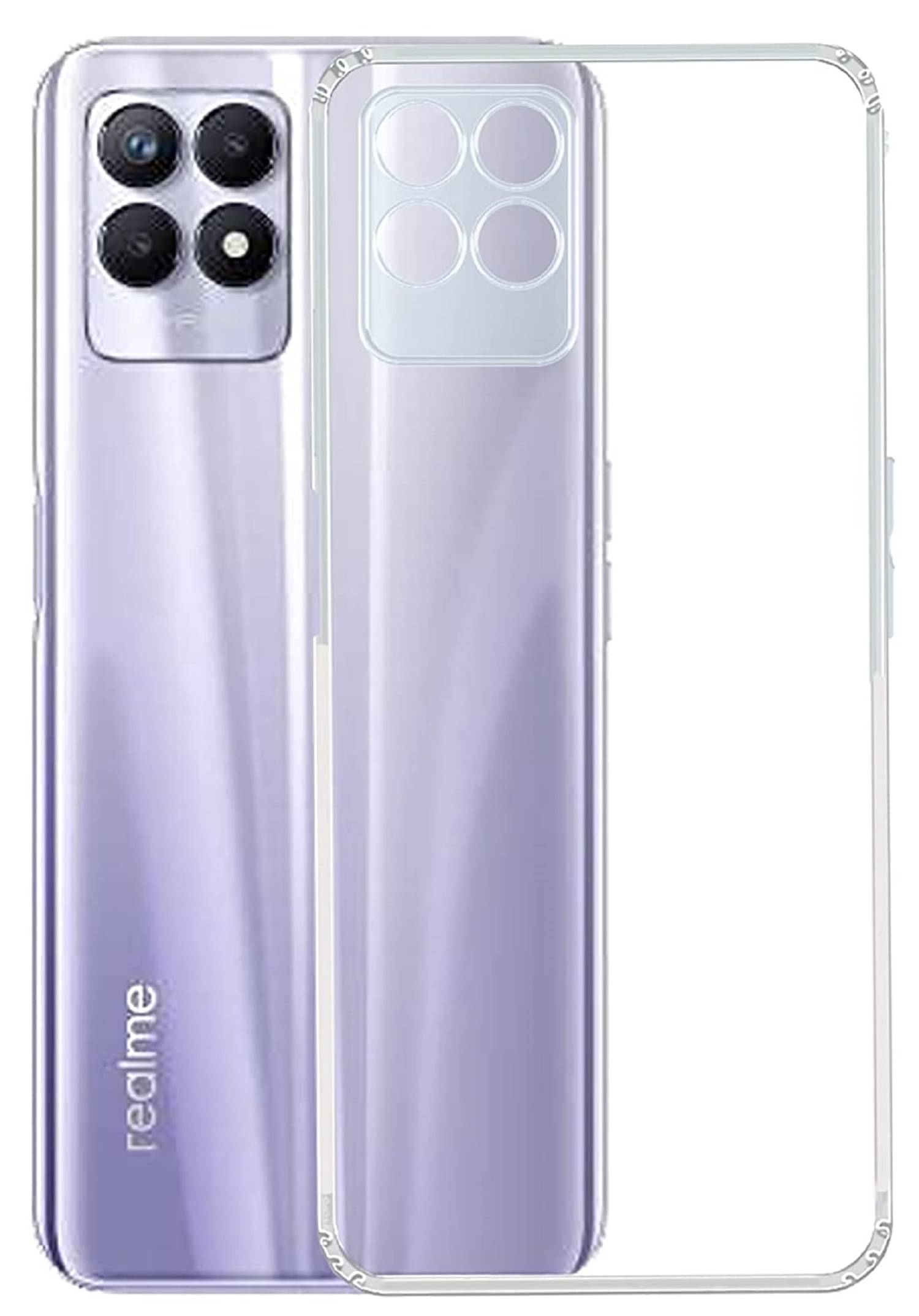     			Case Vault Covers - Transparent Silicon Silicon Soft cases Compatible For Realme narzo 50 4G ( Pack of 1 )