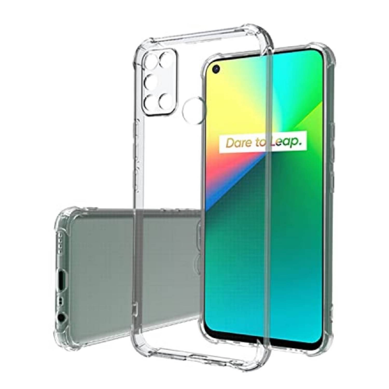     			Case Vault Covers - Transparent Silicon Silicon Soft cases Compatible For Realme 7i ( Pack of 1 )
