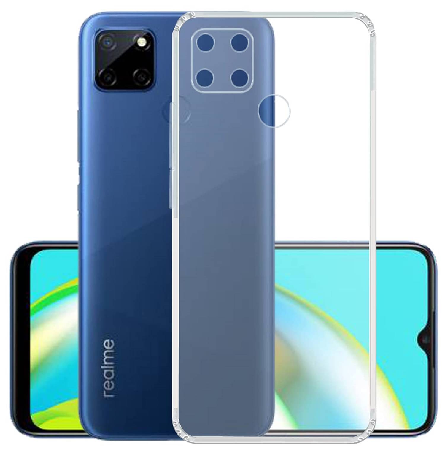     			Case Vault Covers - Transparent Silicon Silicon Soft cases Compatible For Realme Narzo 20 ( Pack of 1 )