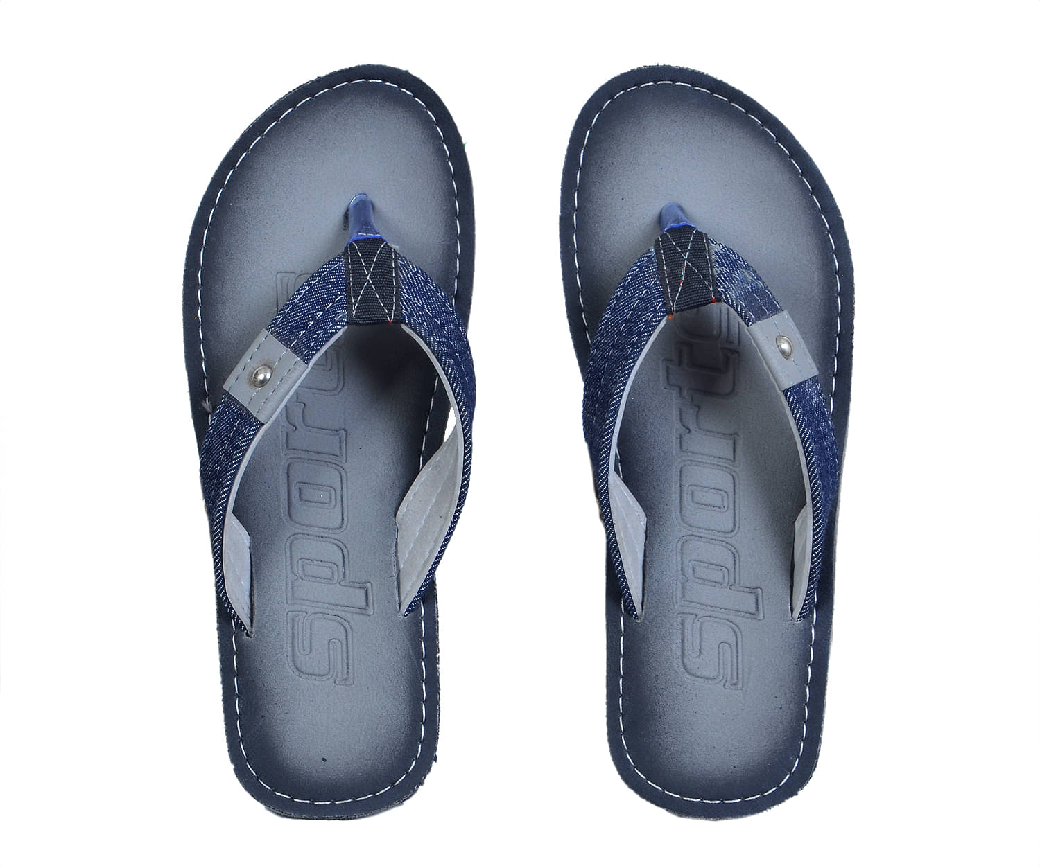     			Crazy Bunny - Grey Men's Thong Flip Flop