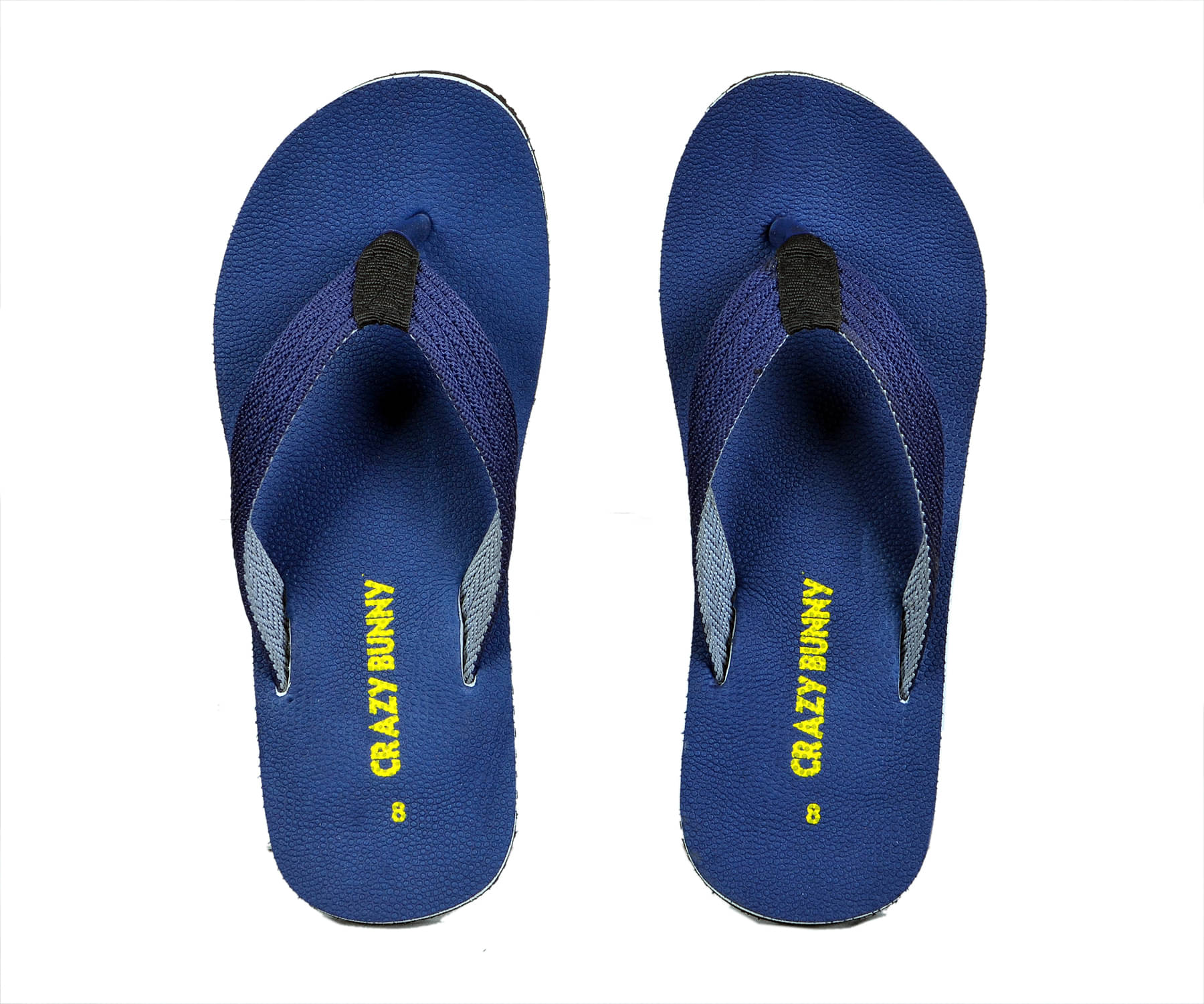     			Crazy Bunny - Navy Blue Men's Thong Flip Flop