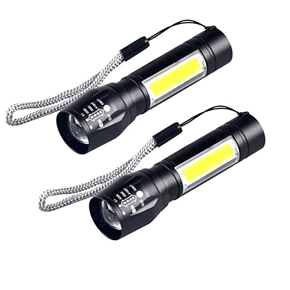     			Generic - 10W Rechargeable Flashlight Torch ( Pack of 2 )