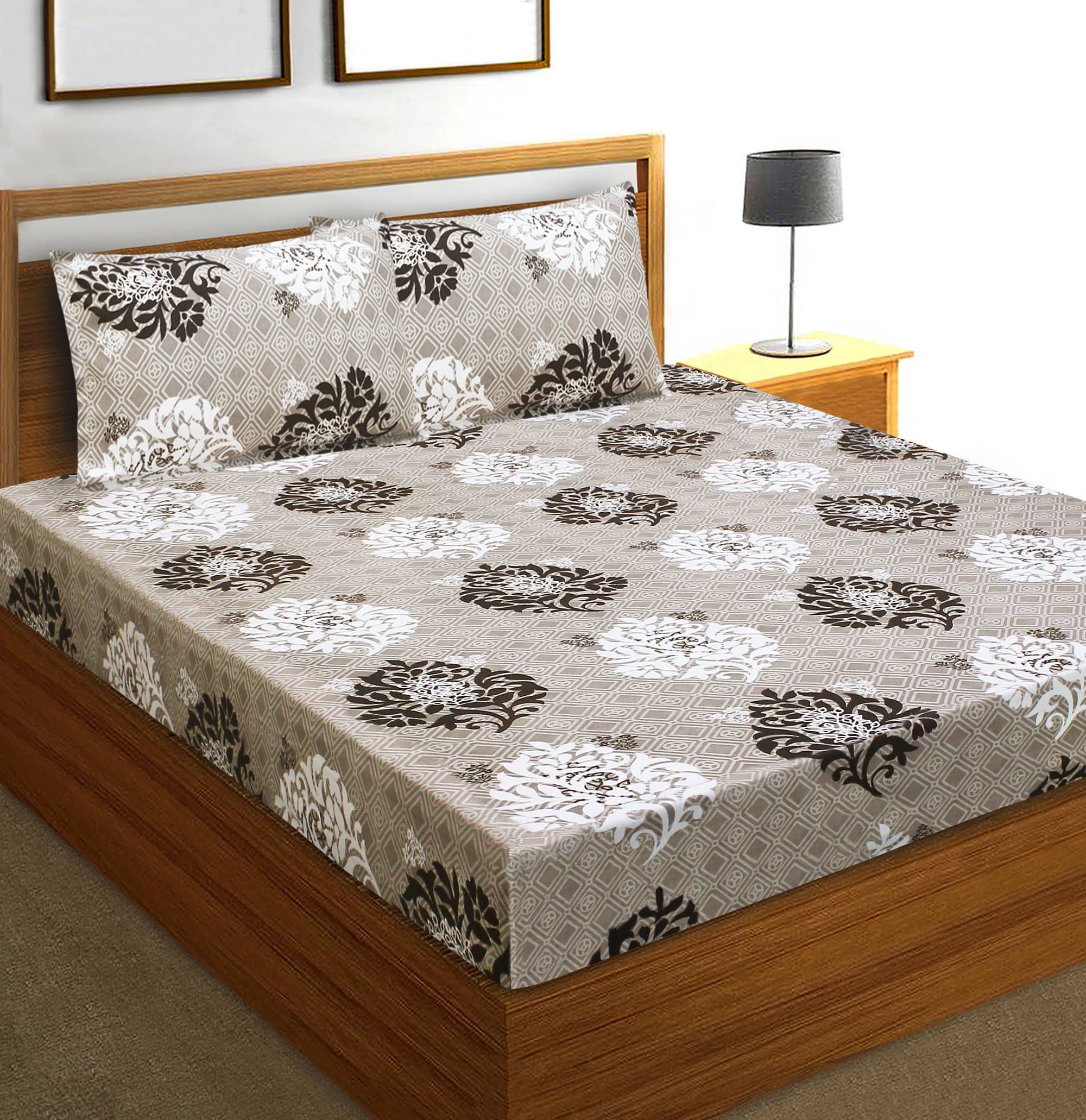 Home Candy Microfiber Ethnic Double Bedsheet with 2 Pillow Covers - Multicolor Home Candy Microfiber Ethnic Double Bedsheet with 2 Pillow Covers - Multicolor