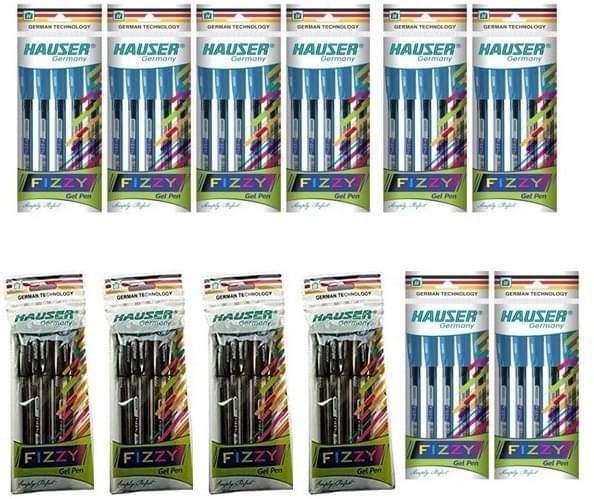 Hauser Germany Combo Of Blue And Black Gel Pen (Pack Of 60, Blue, Black) Hauser Germany Combo Of Blue And Black Gel Pen (Pack Of 60, Blue, Black)