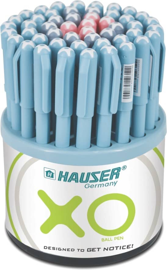 Hauser Xo Ball Pen (Pack Of 50, Blue, Balck & Red)