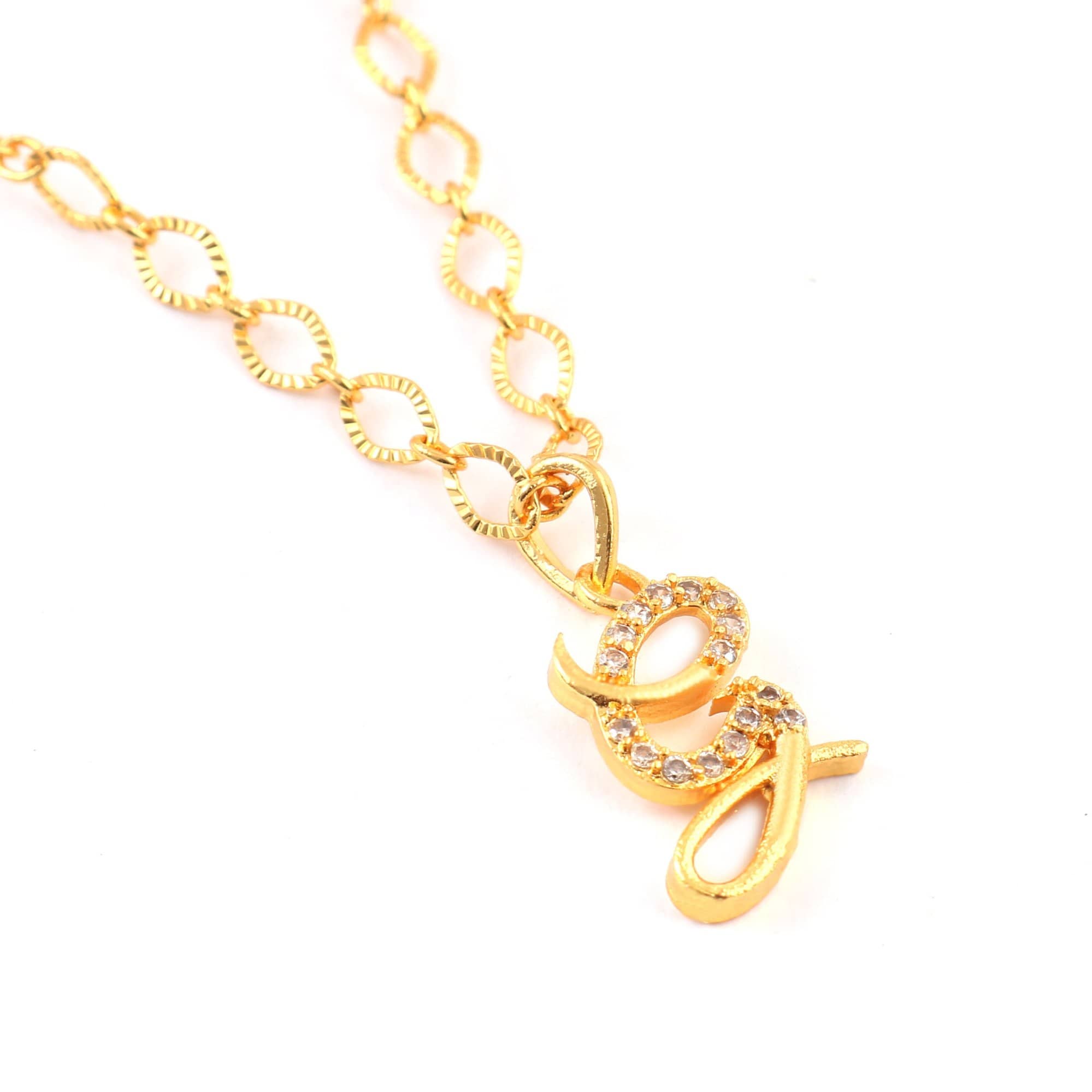 Jewar Mandi - Golden Pendant ( Pack of 1 )