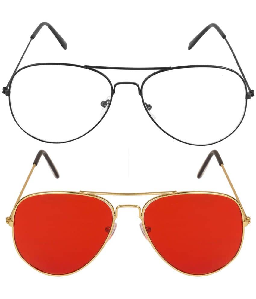 Kanny Devis - Gold Pilot Sunglasses ( Pack of 2 ) - Sunglasses | Buy online on ZillyBuy