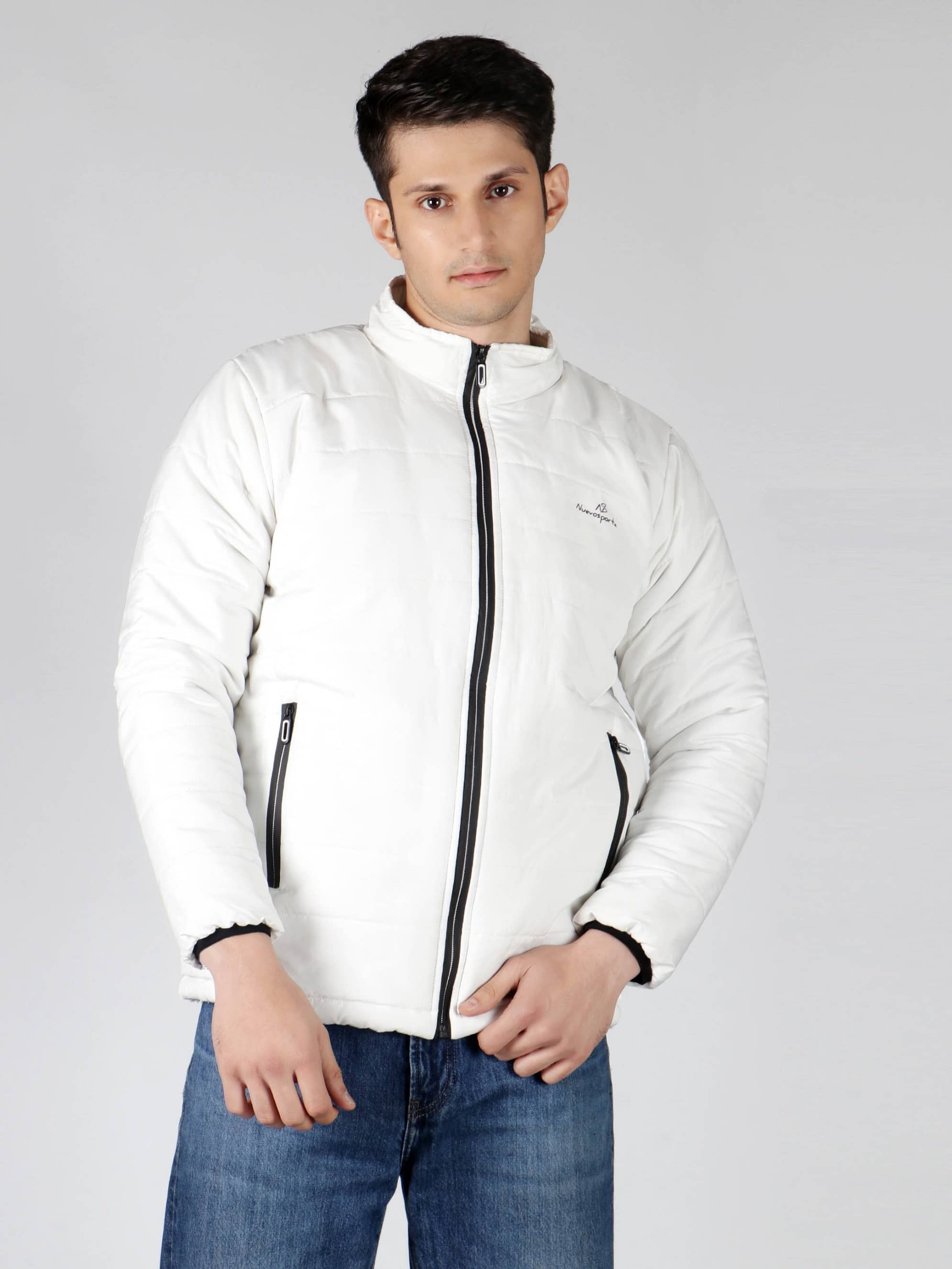 NUEVOSPORTA - White Polyester Regular Fit Men's Puffer Jacket ( Pack of 1 ) - Jackets & Coats | Buy online on ZillyBuy